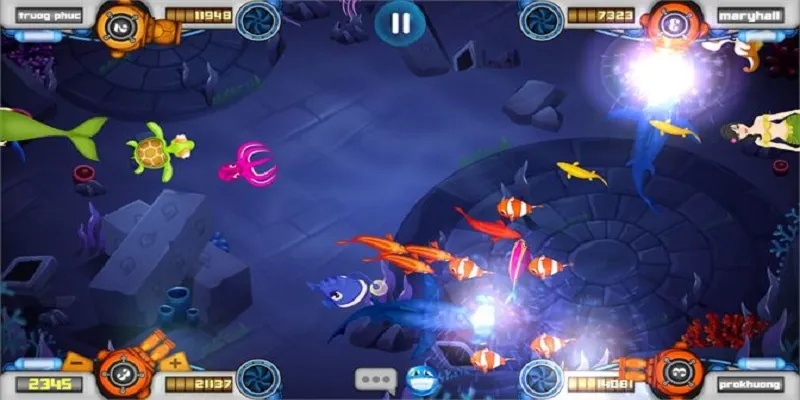 Phòng săn cá hấp dẫn của cổng game 