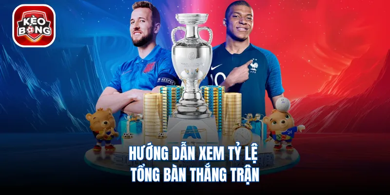 Hướng dẫn xem tỷ lệ tổng bàn thắng trận