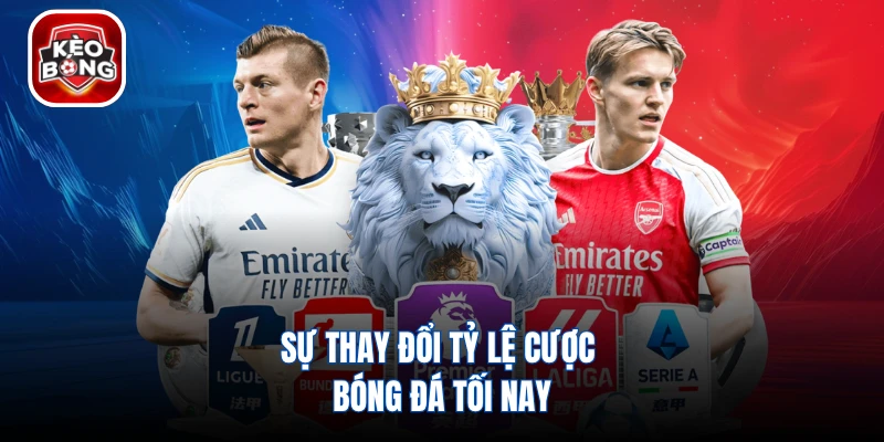 Sự thay đổi tỷ lệ cược bóng đá tối nay