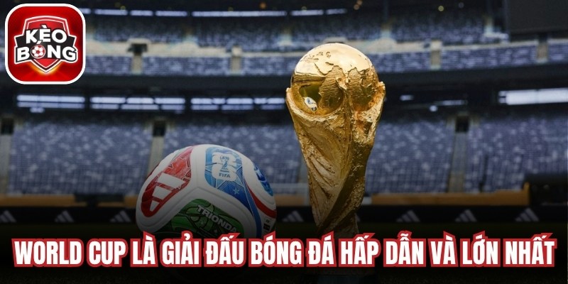 World Cup là giải đấu bóng đá hấp dẫn và lớn nhất mạnh hành tinh
